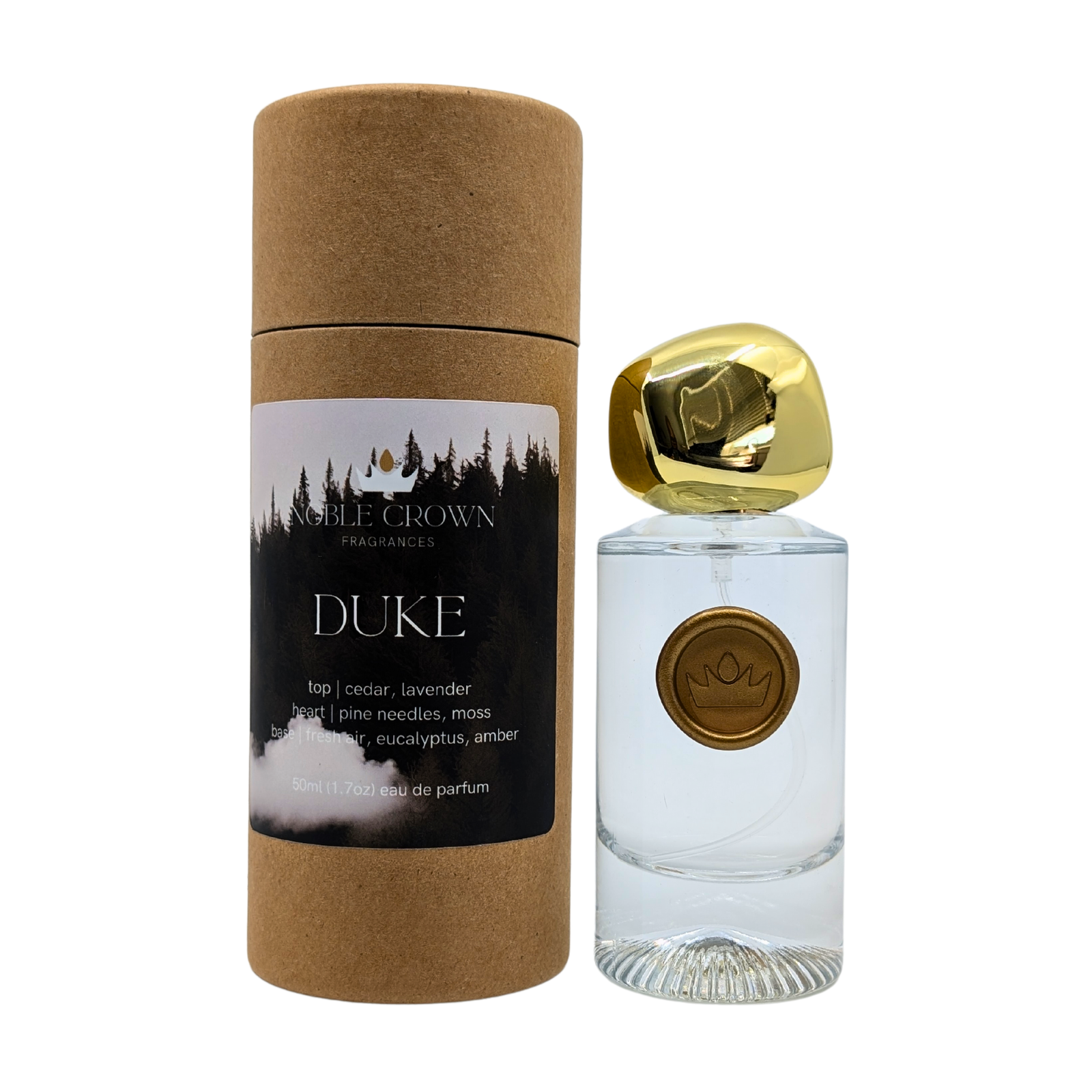 Noble Crown Fragrances | Duke Perfume - cedar pine eucalyptus lavender