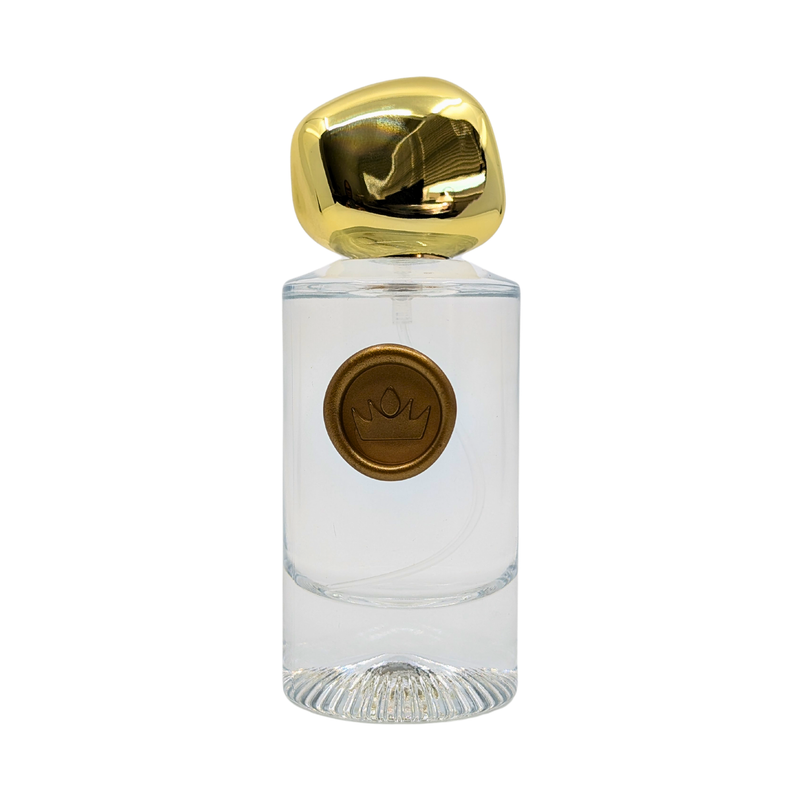 50ml perfume bottle with Noble Crown Fragrances logo