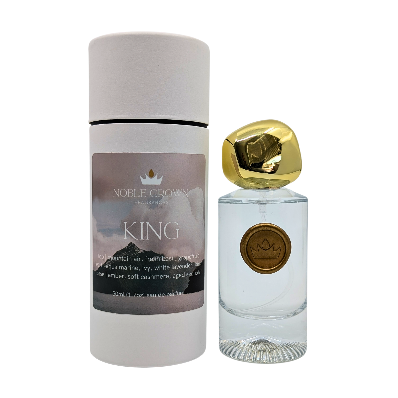Noble Crown Fragrances King Perfume mountain air basil grapefruit