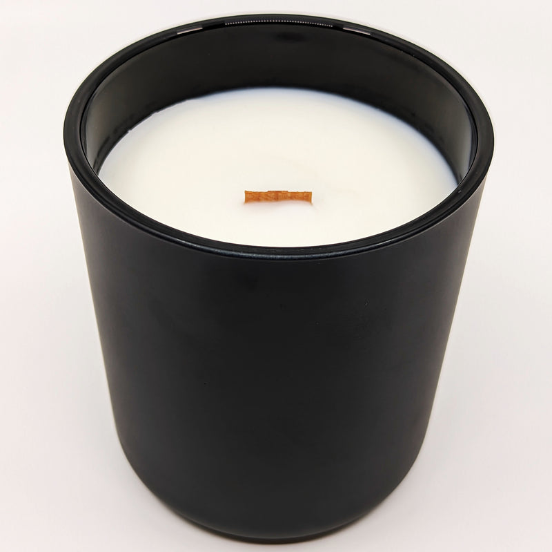 Black Wood Wick Candle