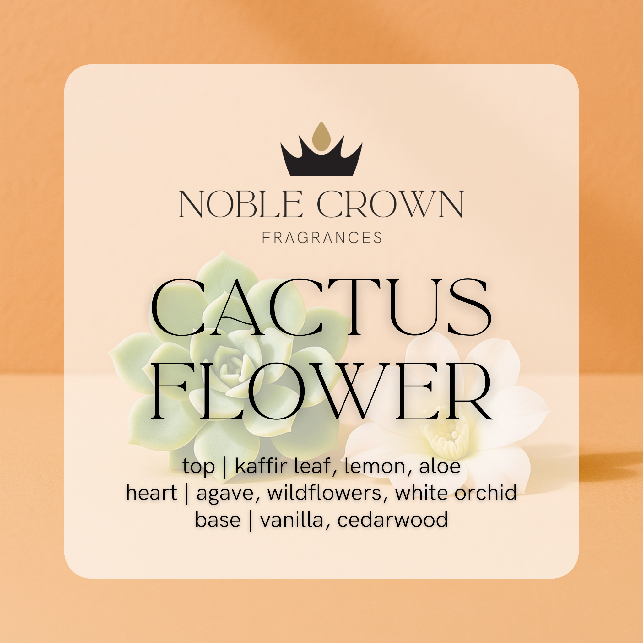 Cactus Flower Candle