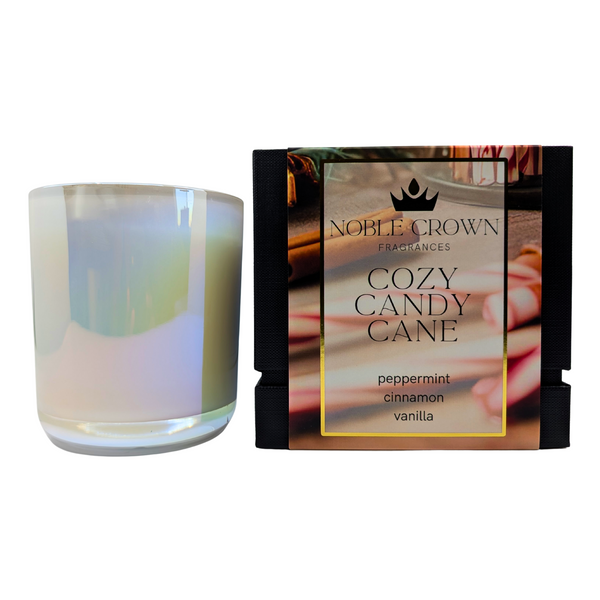 Cozy Candy Cane Candle