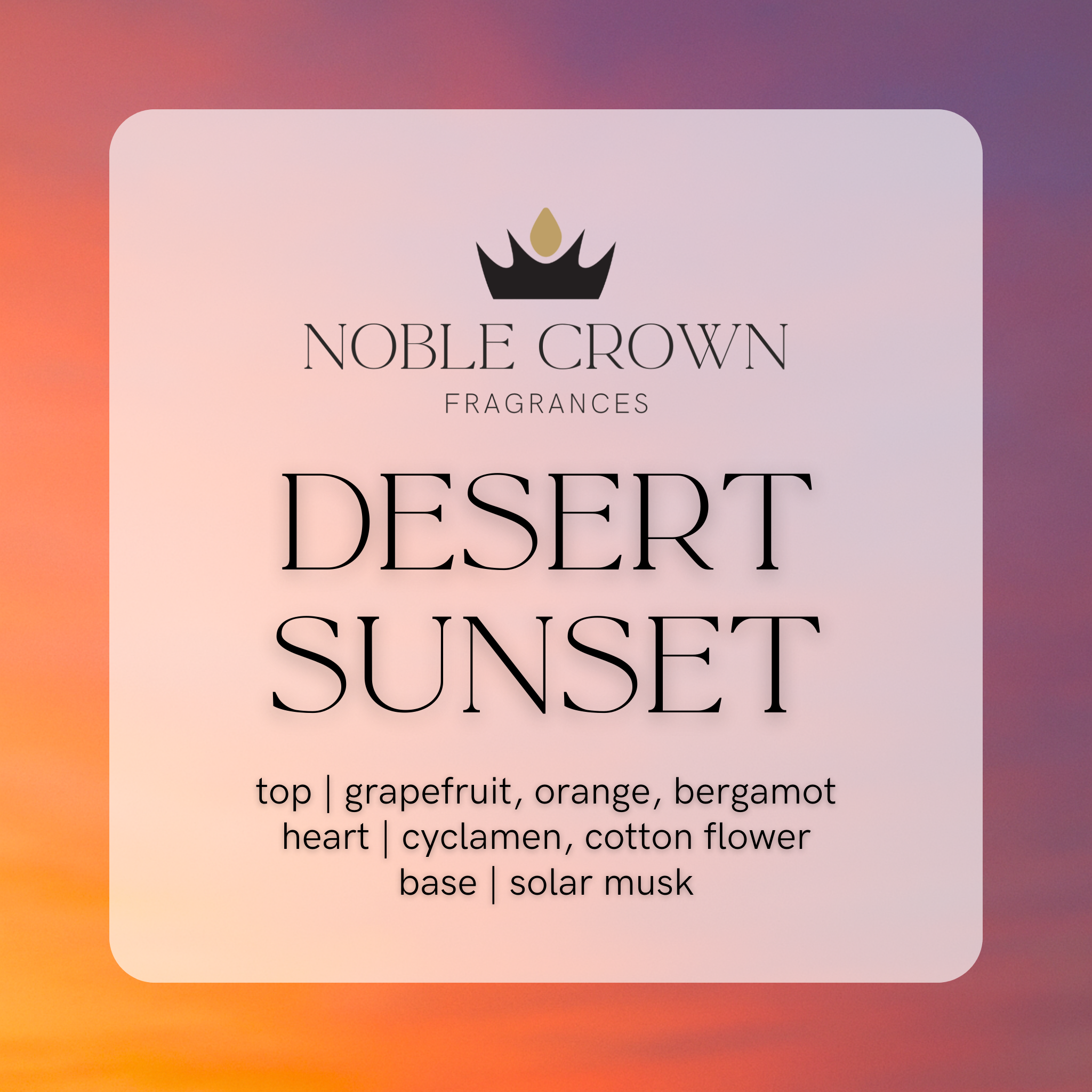 Desert Sunset Candle