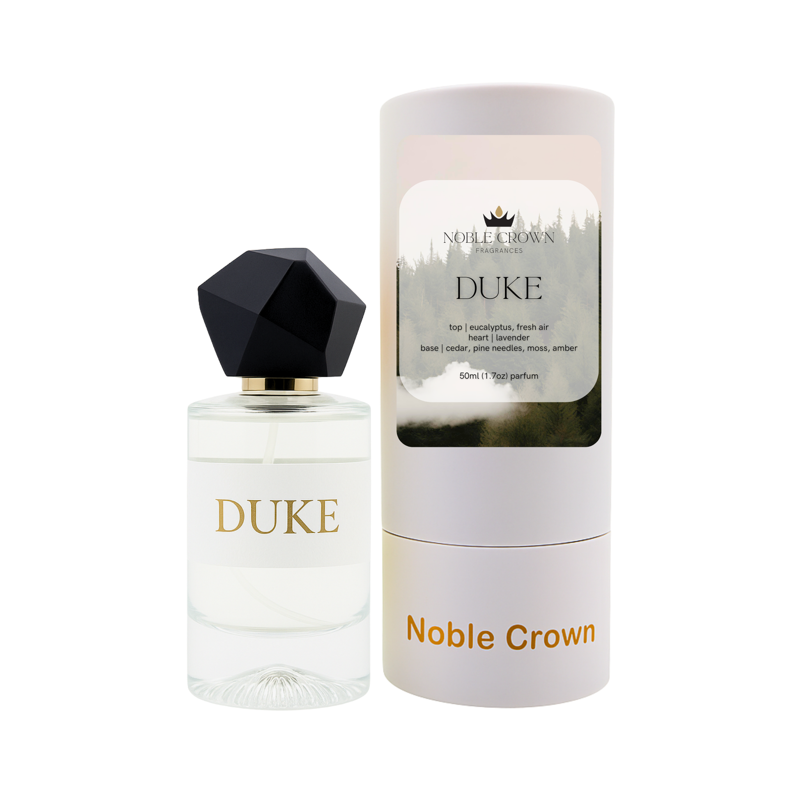 Noble Crown Fragrances | Duke Perfume - cedar pine eucalyptus lavender