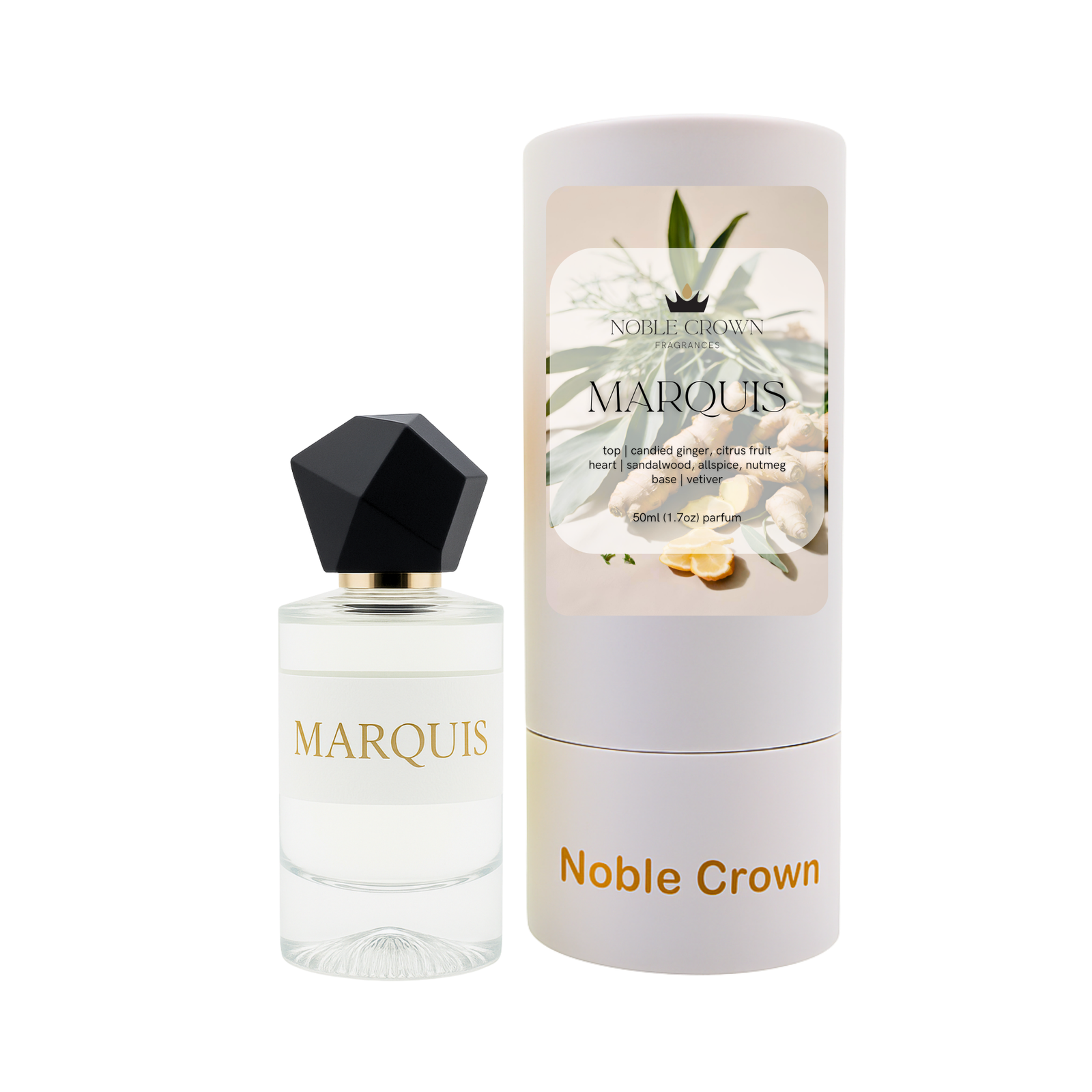Noble Crown Fragrances | Marquis Perfume - tangerine ginger vetiver